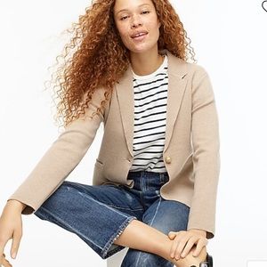 J Crew Camille shrunken sweater-blazer
